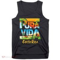 Pura Vida Costa Rica Souvenir Cool Central America Travel Tank Top thumb 0