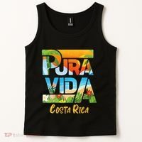 Pura Vida Costa Rica Souvenir Cool Central America Travel Tank Top thumb 2