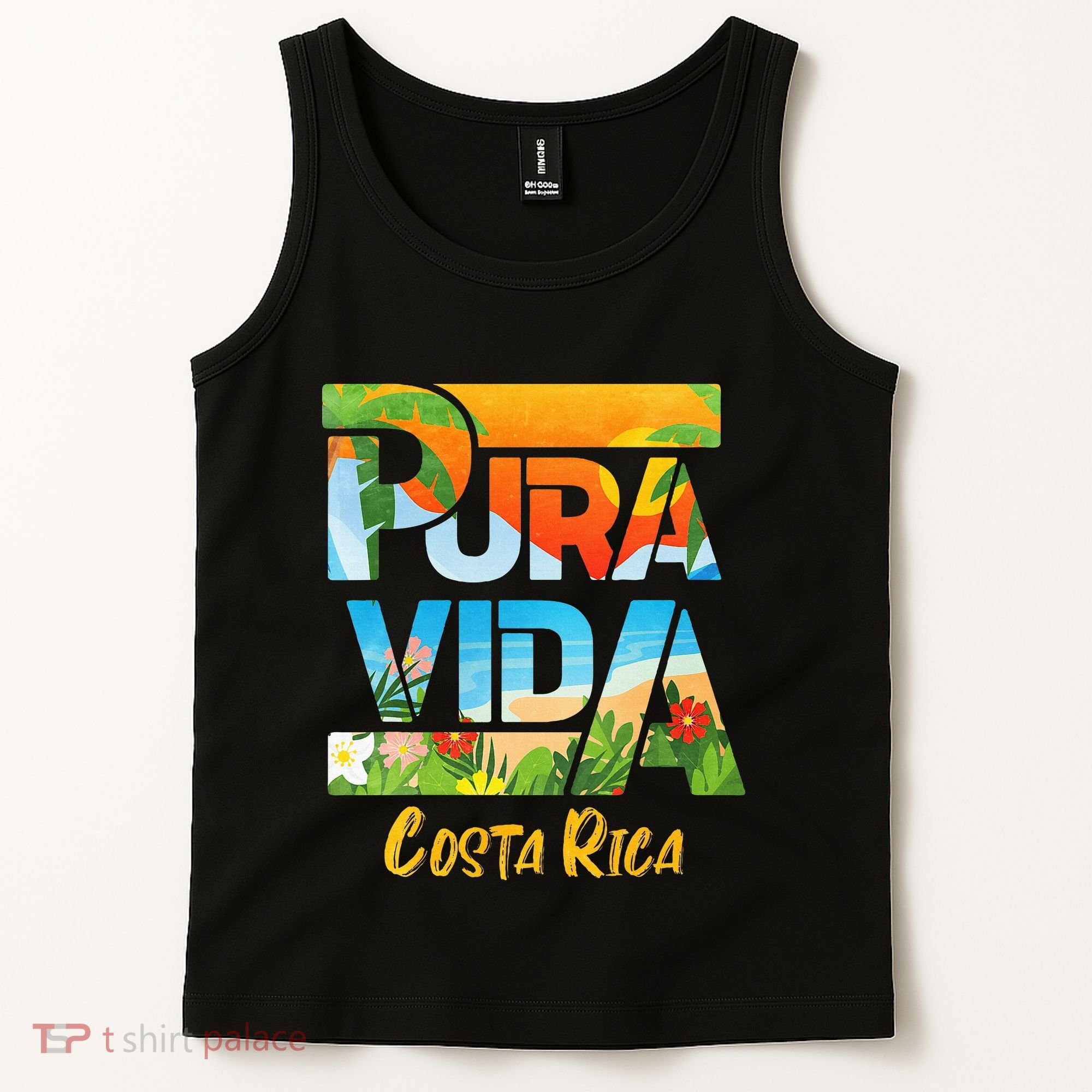 Pura Vida Costa Rica Souvenir Cool Central America Travel Tank Top