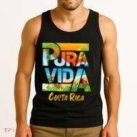 Pura Vida Costa Rica Souvenir Cool Central America Travel Tank Top thumb 3