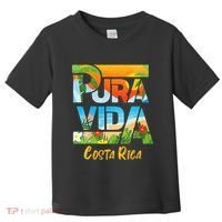 Pura Vida Costa Rica Souvenir Cool Central America Travel Toddler T-Shirt thumb 0