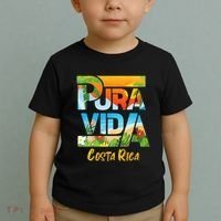 Pura Vida Costa Rica Souvenir Cool Central America Travel Toddler T-Shirt thumb 2