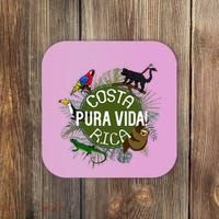 Pura Vida Costa Rica ! Party Animals! Coaster thumb 0