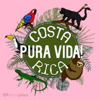 Pura Vida Costa Rica ! Party Animals! Coaster thumb 2