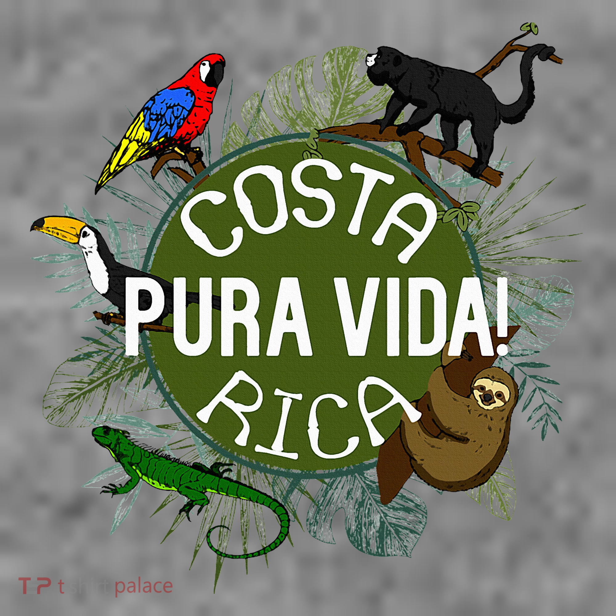 Pura Vida Costa Rica ! Party Animals! Toddler Hoodie