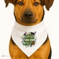 Pura Vida Costa Rica ! Party Animals! USA-Made Doggie Bandana thumb 1