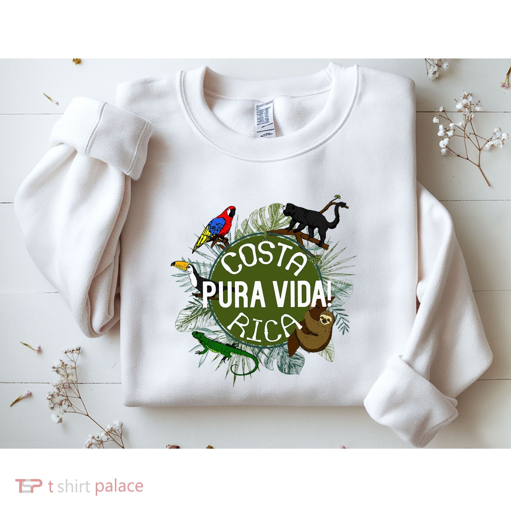 Pura Vida Costa Rica ! Party Animals! Sweatshirt