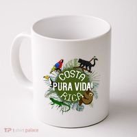 Pura Vida Costa Rica ! Party Animals! Coffee Mug thumb 0