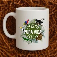 Pura Vida Costa Rica ! Party Animals! Coffee Mug thumb 2