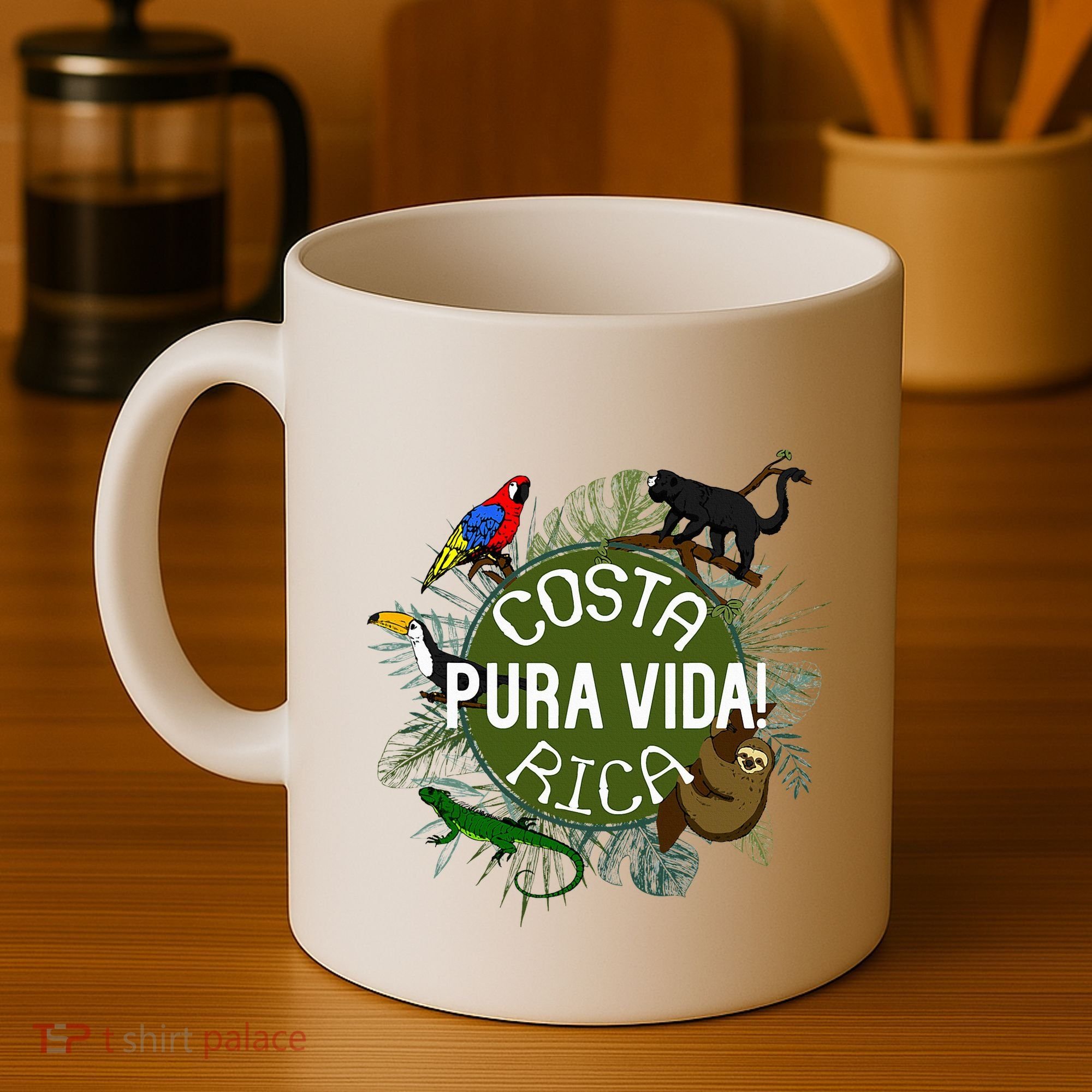 Pura Vida Costa Rica ! Party Animals! Coffee Mug