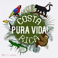 Pura Vida Costa Rica ! Party Animals! Women's Hoodie thumb 2