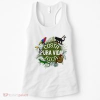 Pura Vida Costa Rica ! Party Animals! Women's Tank Top thumb 0
