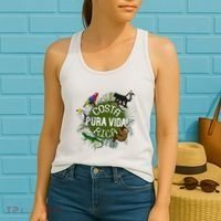 Pura Vida Costa Rica ! Party Animals! Women's Tank Top thumb 2