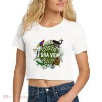 Pura Vida Costa Rica ! Party Animals! Women's Crop Top Tee thumb 2
