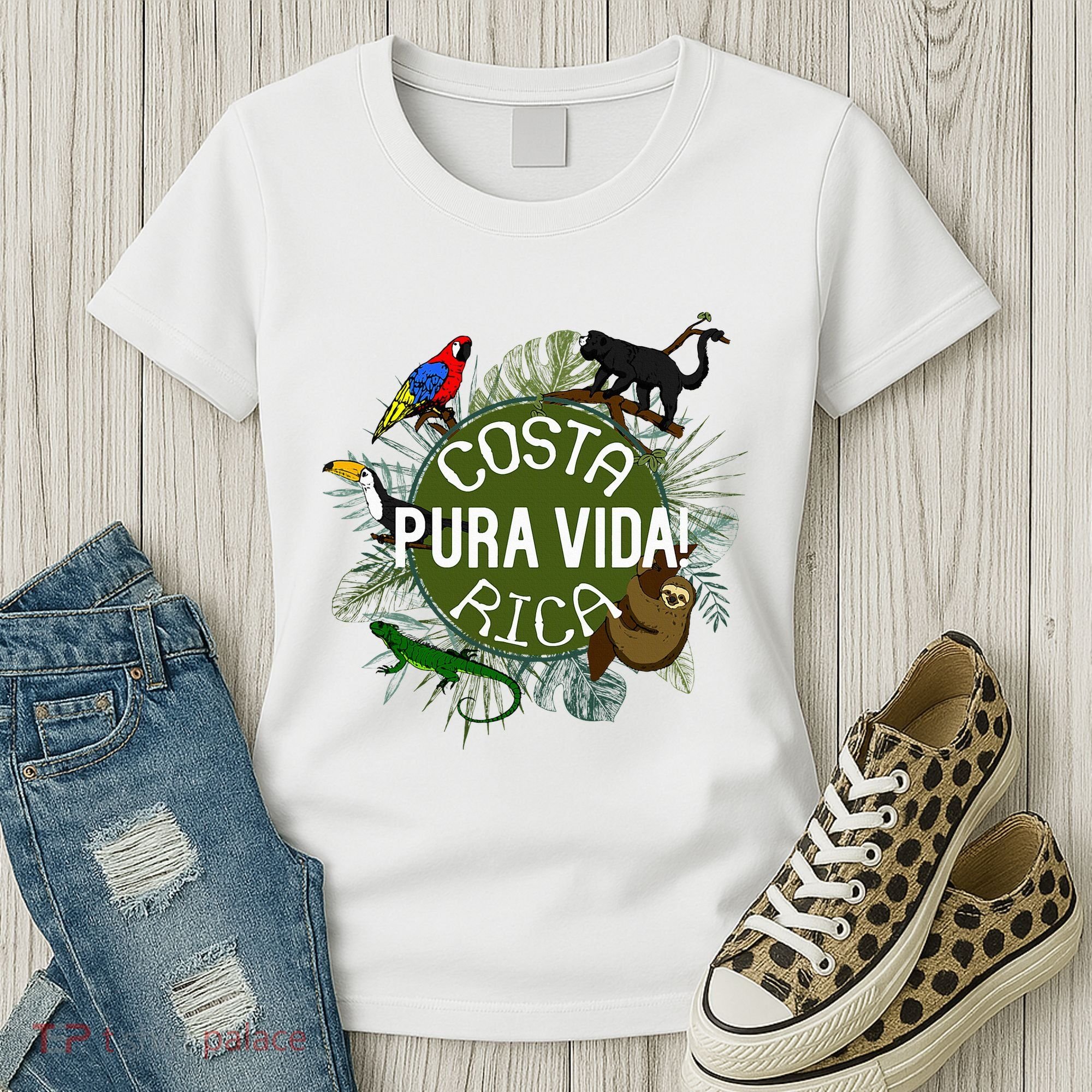 Pura Vida Costa Rica ! Party Animals! Women's T-Shirt