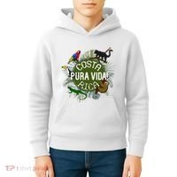 Pura Vida Costa Rica ! Party Animals! Kids Hoodie thumb 4