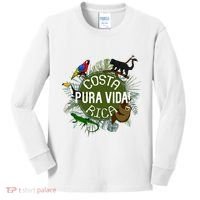 Pura Vida Costa Rica ! Party Animals! Kids Long Sleeve Shirt thumb 0