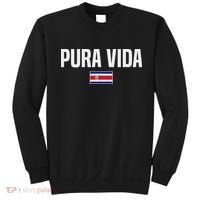 Pura Vida Costa Rican Slang Costa Rica Flag Sweatshirt thumb 0