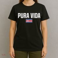 Pura Vida Costa Rican Slang Costa Rica Flag T-Shirt thumb 4