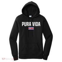 Pura Vida Costa Rican Slang Costa Rica Flag Women's Hoodie thumb 0