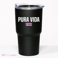 Pura Vida Costa Rican Slang Costa Rica Flag Tumbler thumb 0
