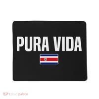 Pura Vida Costa Rican Slang Costa Rica Flag Mousepad thumb 0