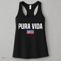 Pura Vida Costa Rican Slang Costa Rica Flag Women's Tank Top thumb 3