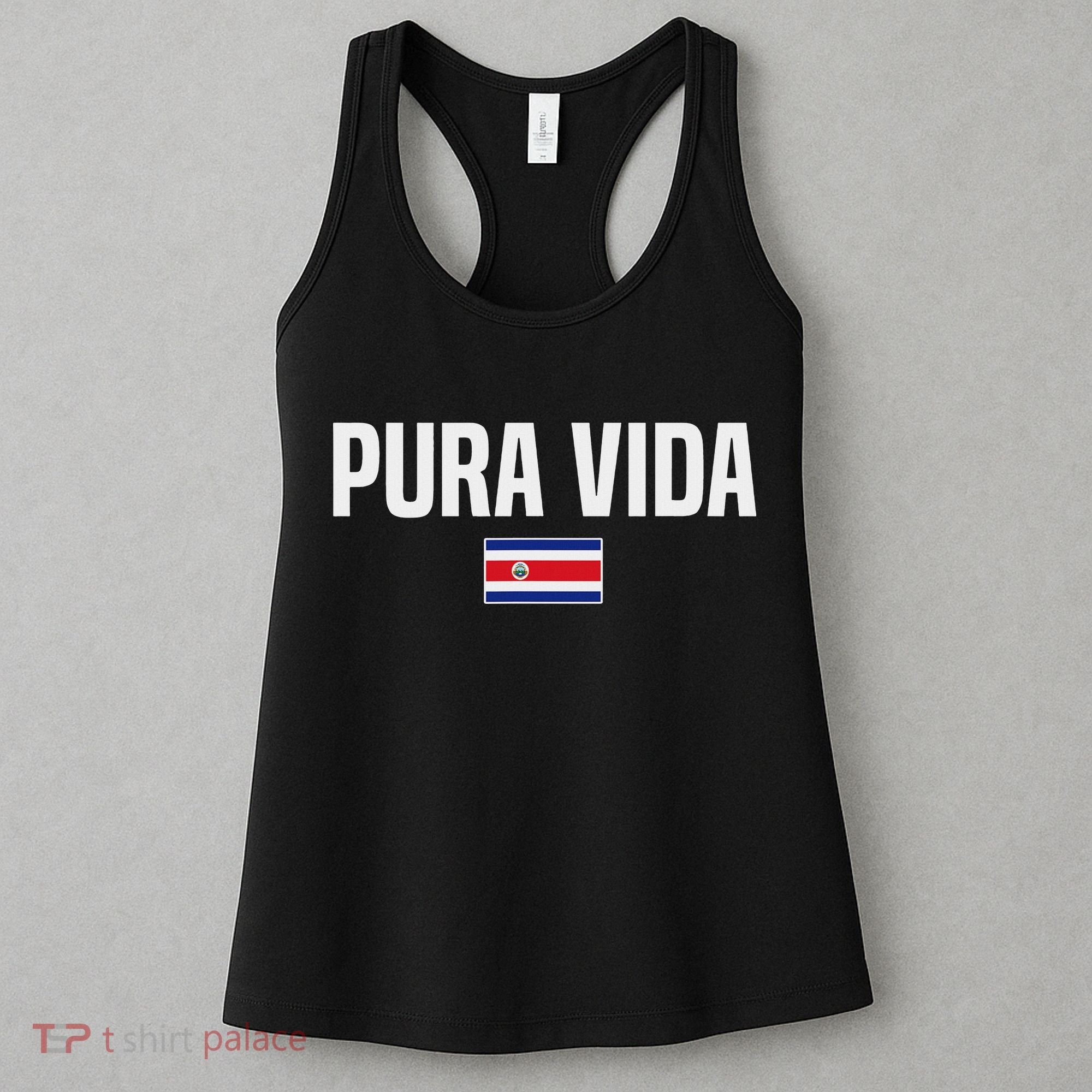 Pura Vida Costa Rican Slang Costa Rica Flag Women's Tank Top