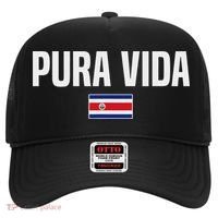 Pura Vida Costa Rican Slang Costa Rica Flag Hat thumb 0
