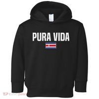 Pura Vida Costa Rican Slang Costa Rica Flag Toddler Hoodie thumb 0