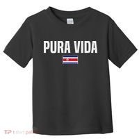 Pura Vida Costa Rican Slang Costa Rica Flag Toddler T-Shirt thumb 0