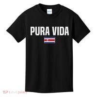 Pura Vida Costa Rican Slang Costa Rica Flag Kids T-Shirt thumb 0