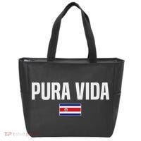 Pura Vida Costa Rican Slang Costa Rica Flag Tote Bag thumb 0