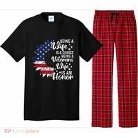 Patriotic Veterans Day Being A Veterans Wife Is An Honor Pajama Set thumb 0