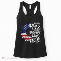 Patriotic Veterans Day Being A Veterans Wife Is An Honor Women's Tank Top thumb 0