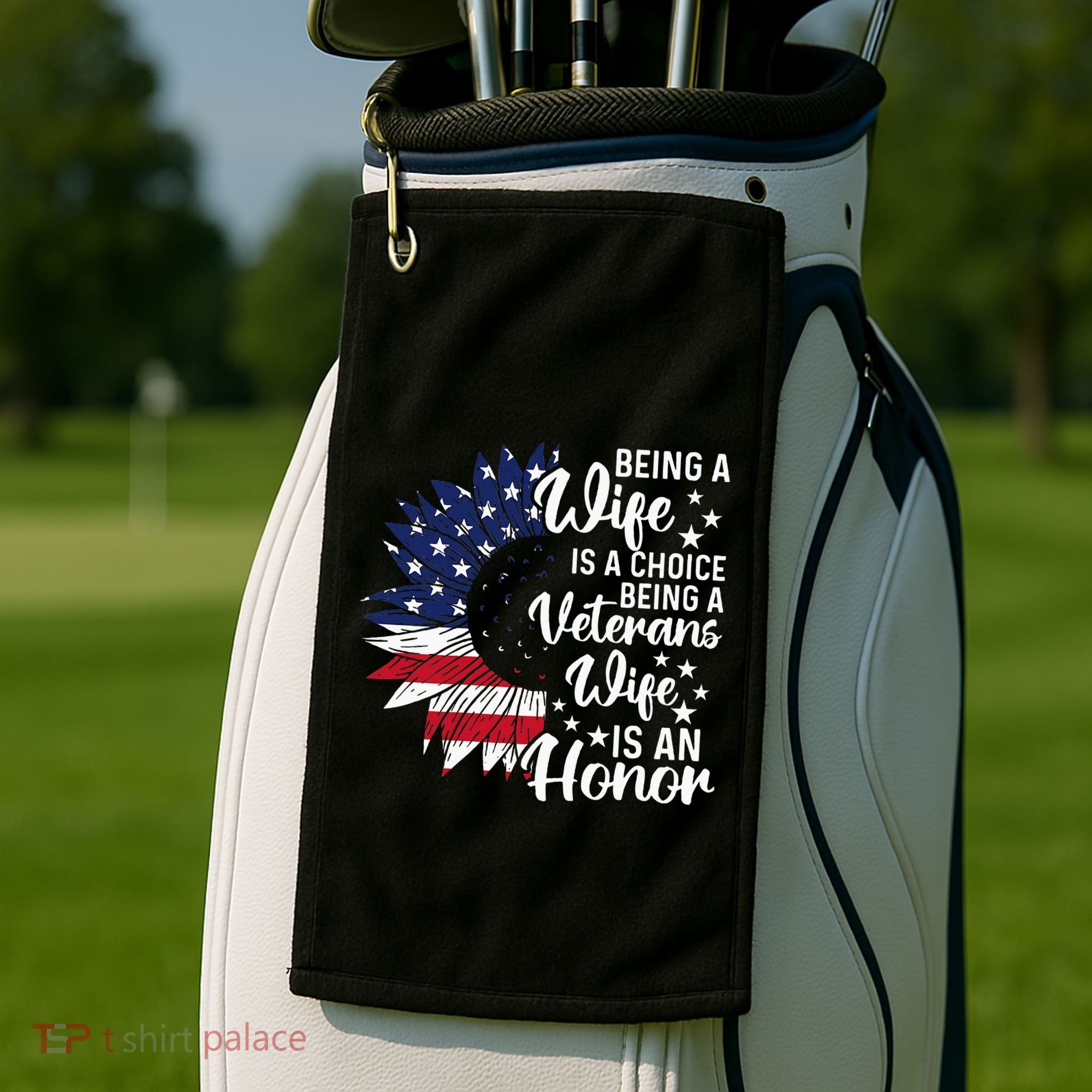 Patriotic Veterans Day Being A Veterans Wife Is An Honor Golf Towel