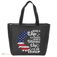 Patriotic Veterans Day Being A Veterans Wife Is An Honor Tote Bag thumb 0