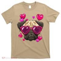 Pug Valentines Day Heart Pug Dog Lover T-Shirt thumb 0