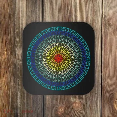 Paradiddle Variations Drummer Coaster
