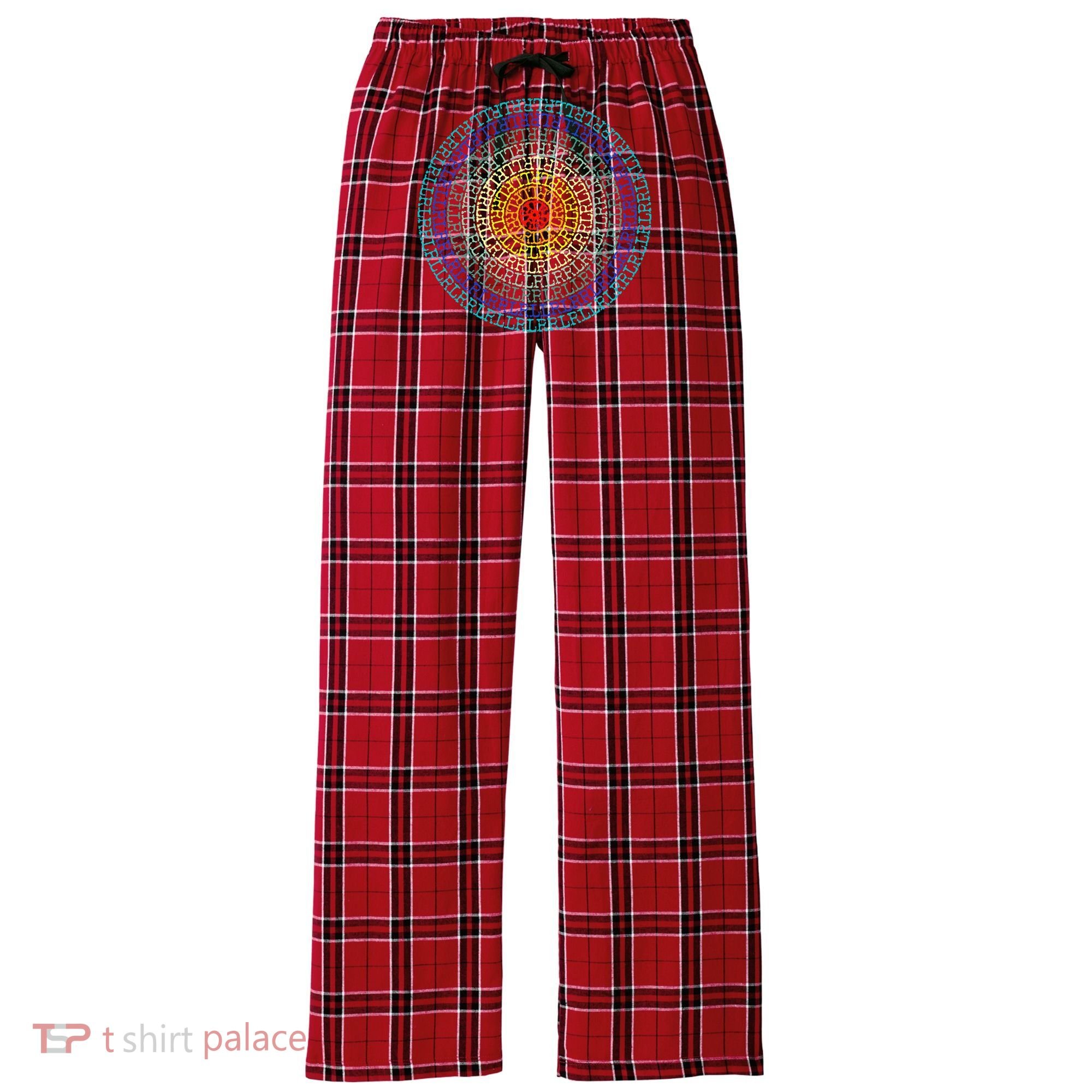 Paradiddle Variations Drummer Women's Flannel Plaid Pajama Pants