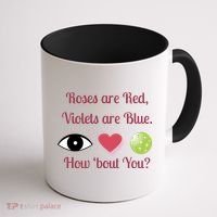 Pickleball Valentines Day, Fun Pickleball, Pickleball Heart Coffee Mug thumb 1