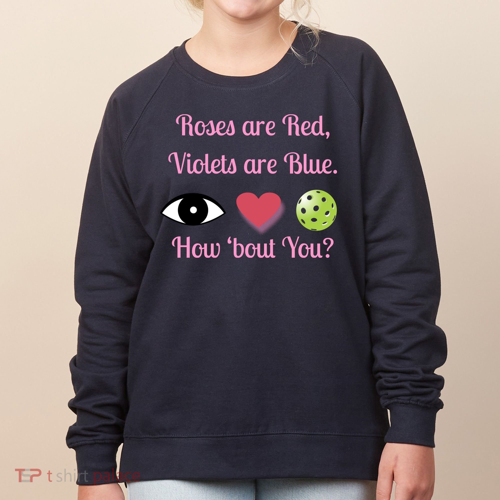 Pickleball Valentines Day, Fun Pickleball, Pickleball Heart Women's Sweatshirt