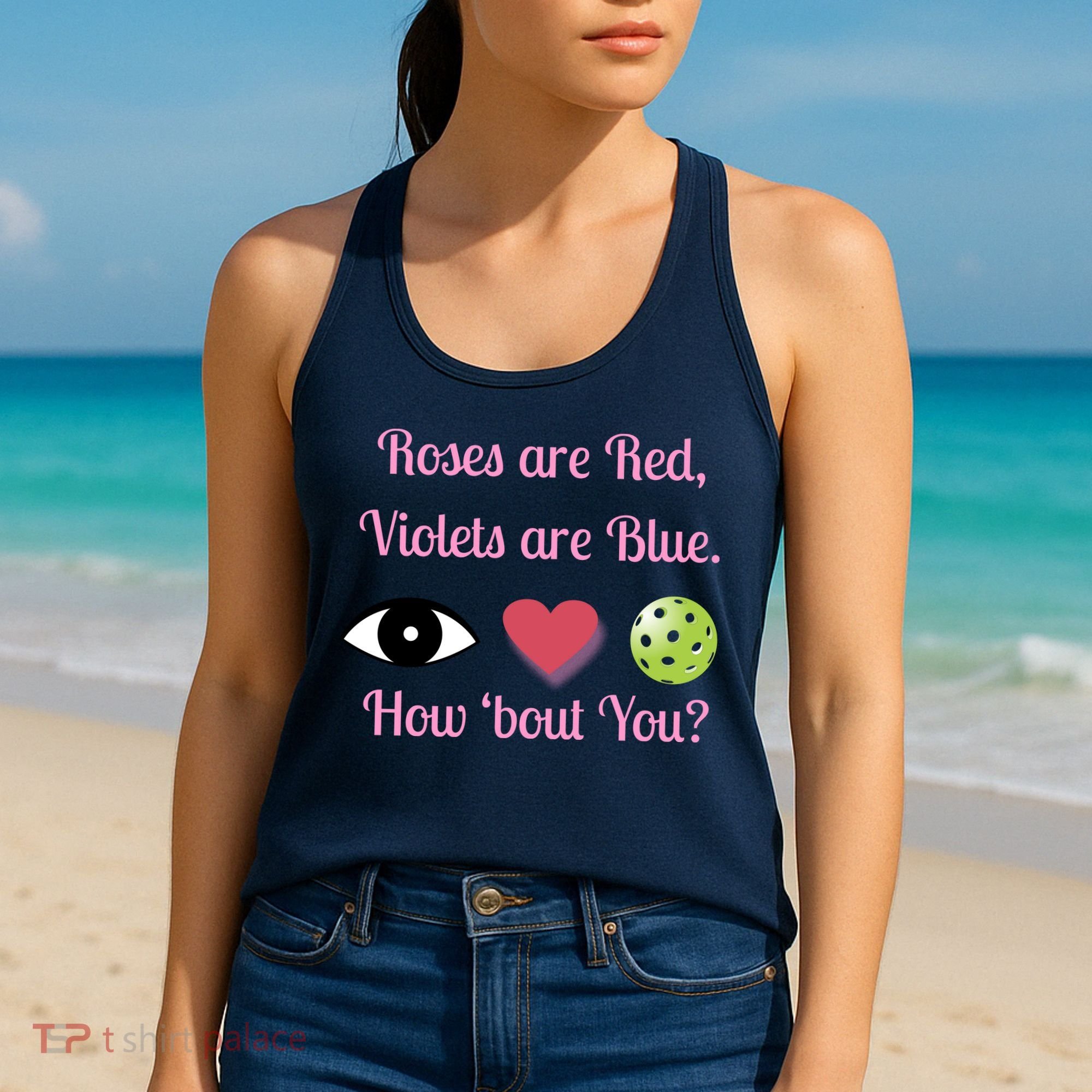 Pickleball Valentines Day, Fun Pickleball, Pickleball Heart Women's Tank Top