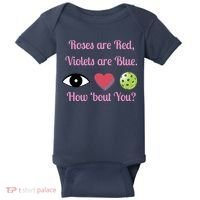 Pickleball Valentines Day, Fun Pickleball, Pickleball Heart Baby Bodysuit thumb 0