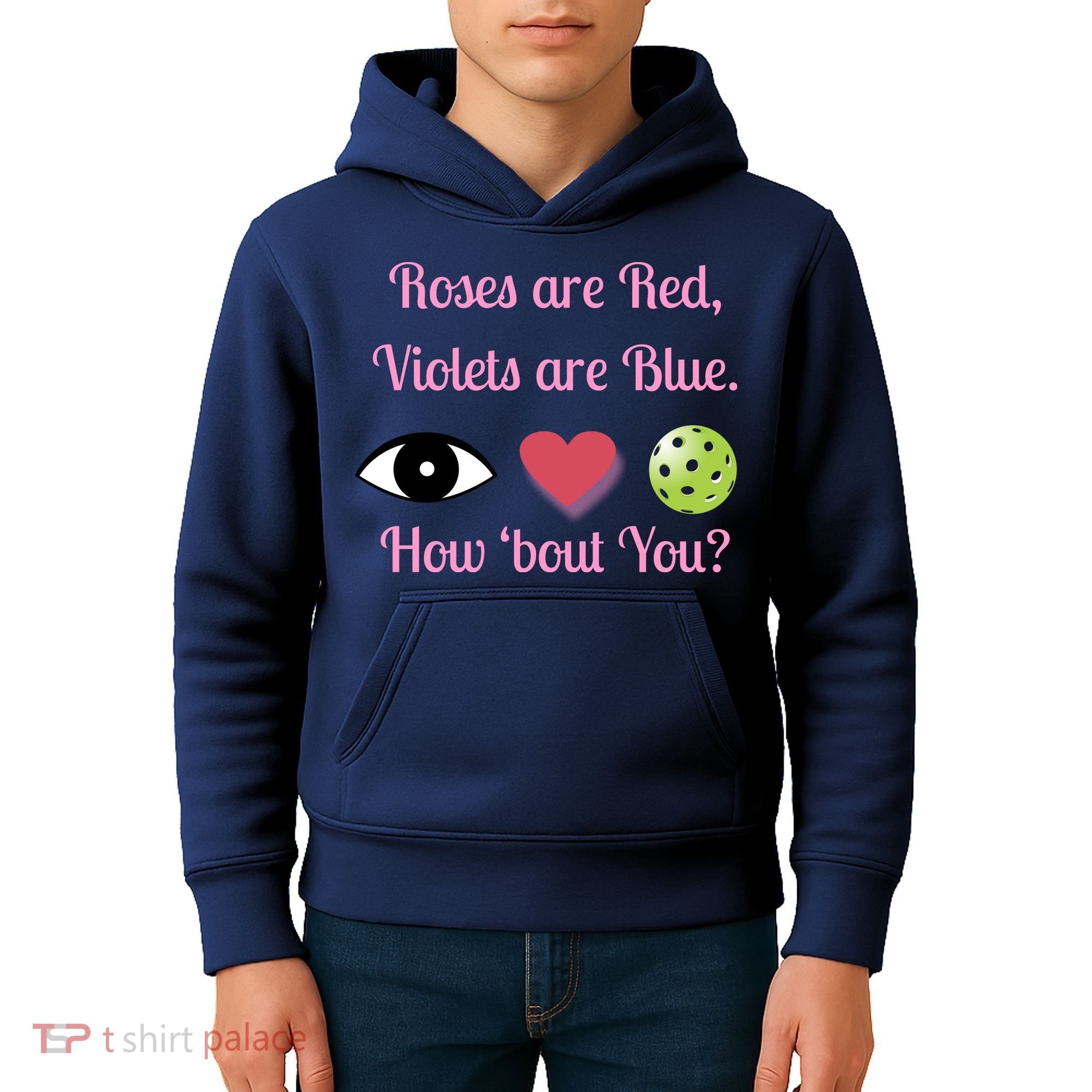 Pickleball Valentines Day, Fun Pickleball, Pickleball Heart Kids Hoodie