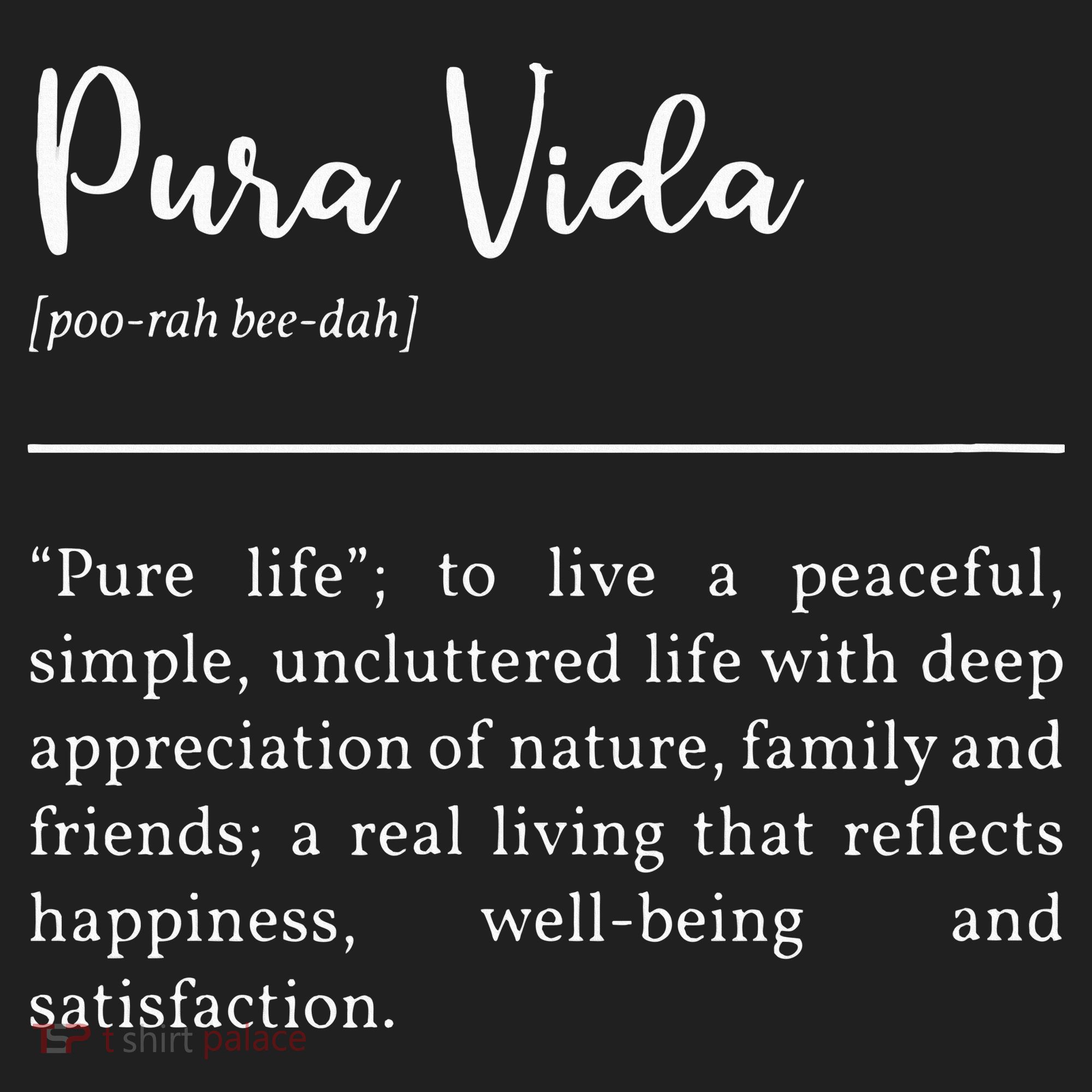 Pura Vida Definition In White Typographic Women's Sweatshirt