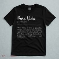 Pura Vida Definition In White Typographic T-Shirt thumb 5