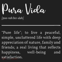 Pura Vida Definition In White Typographic Hat thumb 2