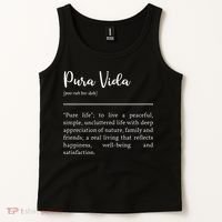 Pura Vida Definition In White Typographic Tank Top thumb 2