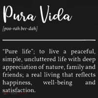 Pura Vida Definition In White Typographic Women's Long Sleeve Shirt thumb 2